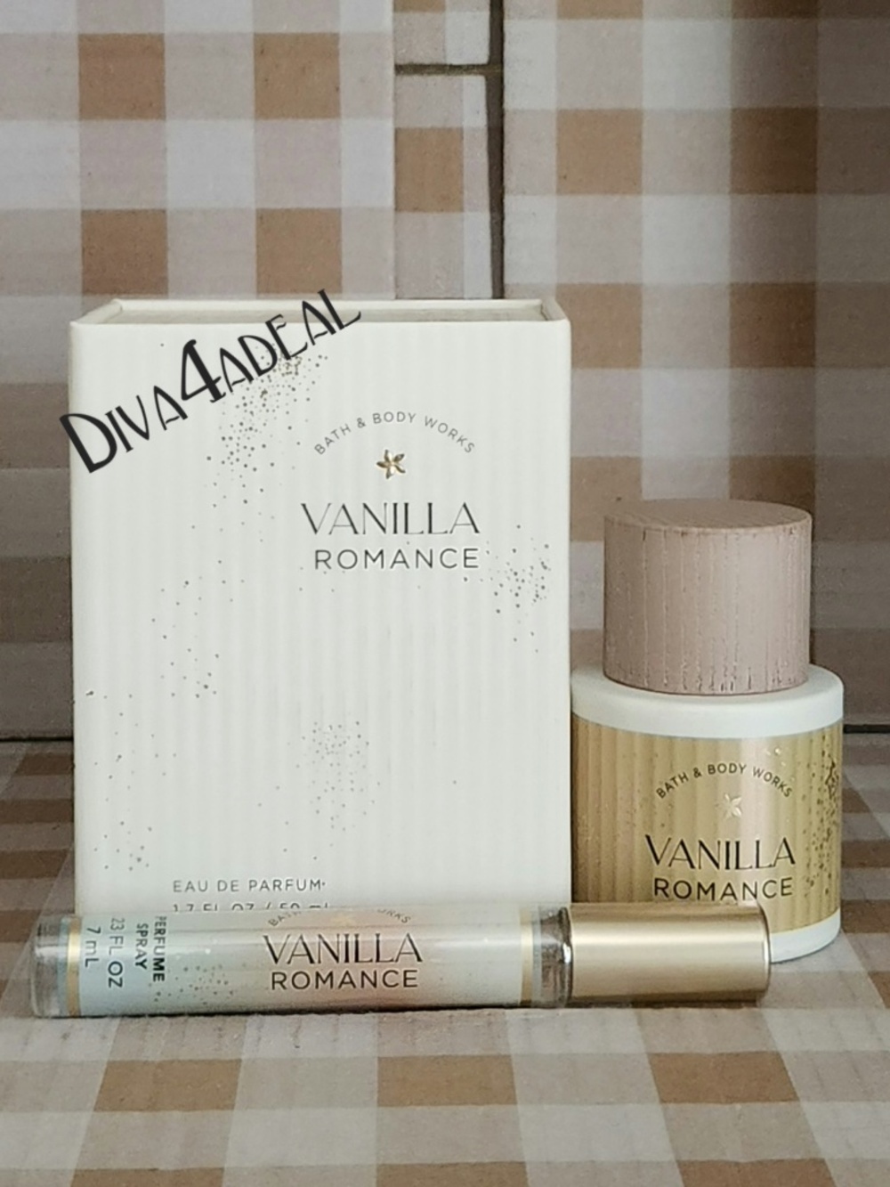 Bath & Body Works VANILLA ROMANCE 1.7OZ EDP & Mini EDP Spray